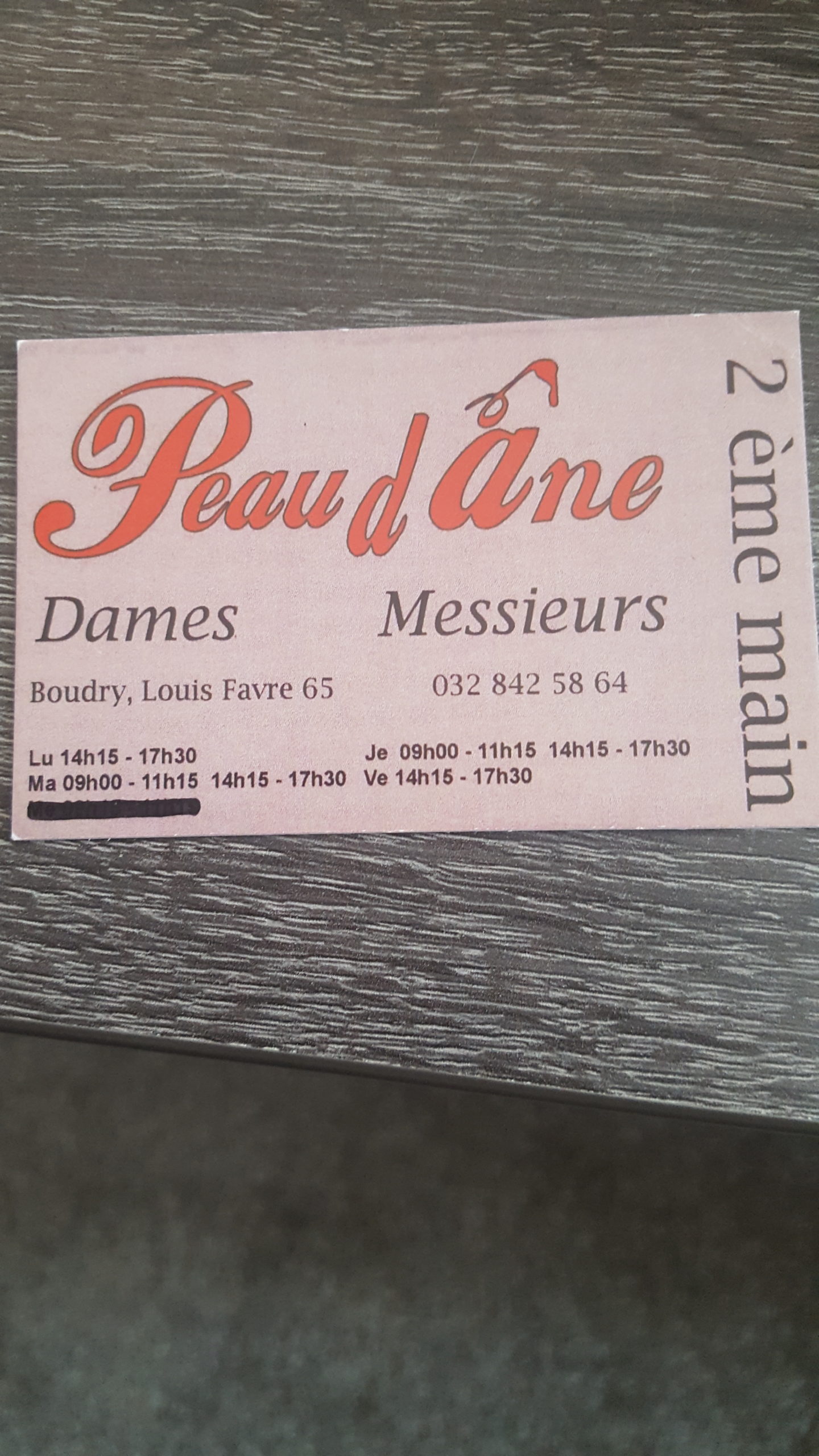 Peau d&rsquo;âne 2ème Main troc